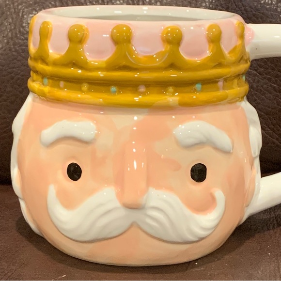 Pink Nutcracker Face Hand Painted Ceramic Christmas Mug - Cupcakes & Cashmere - Picture 2 of 12